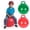 Red, variant on Space Hopper Ball with Air Pump, 17.3in/44cm Diameter for Age 3-7, Kangaroo Bouncer, Hippity Hoppity Hop for Children, Sit-on Bouncy Ball with Handle,Red