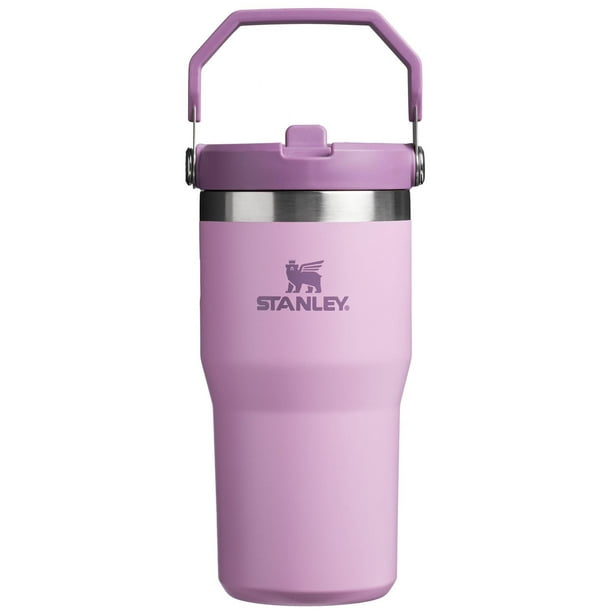 Vaso Stanley IceFlow Flip Straw 590 ml, acero inoxidable, color lila