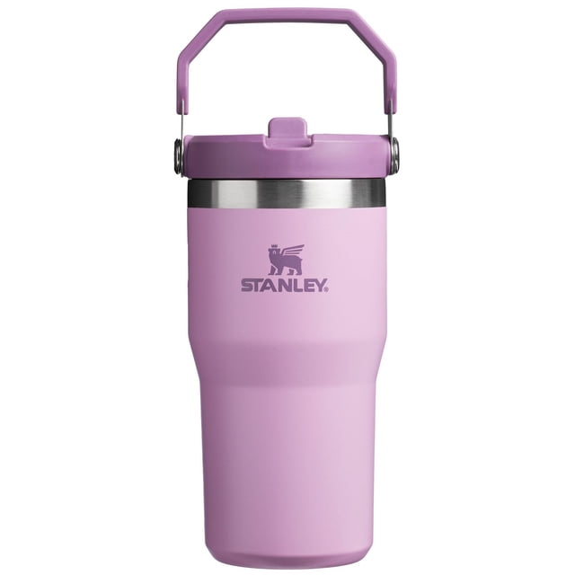 Vaso Stanley IceFlow Flip Straw 590 ml, acero inoxidable, color lila