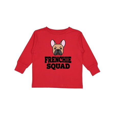 

Inktastic Dog Frenchie Squad Gift Toddler Boy or Toddler Girl Long Sleeve T-Shirt