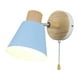 thumbnail image 1 of Aplique de pared moderno y sencillo decorativo con interruptor de cadena, accesorio de iluminación para Azul, 1 of 9