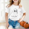 thumbnail image 2 of TOWED22 Halloween Shirts for Girls Boys Cute Graphic T-Shirt Kid Spooky Season Outfit Print Short Sleeve Tees Fall Tops, 2 of 5