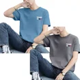 thumbnail image 3 of Playera Hombre De Manga Corta Estampado Casual Moda 2 Uds, 3 of 7