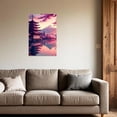 thumbnail image 4 of ZHONGYUTONG Japanese Wall Art Pink Cherry Blossom Pictures for Bedroom Japan Landscape Poster Prints Sakura Canvas Painting Framed Ready to Hang (16.00" x 24.00"), 4 of 4