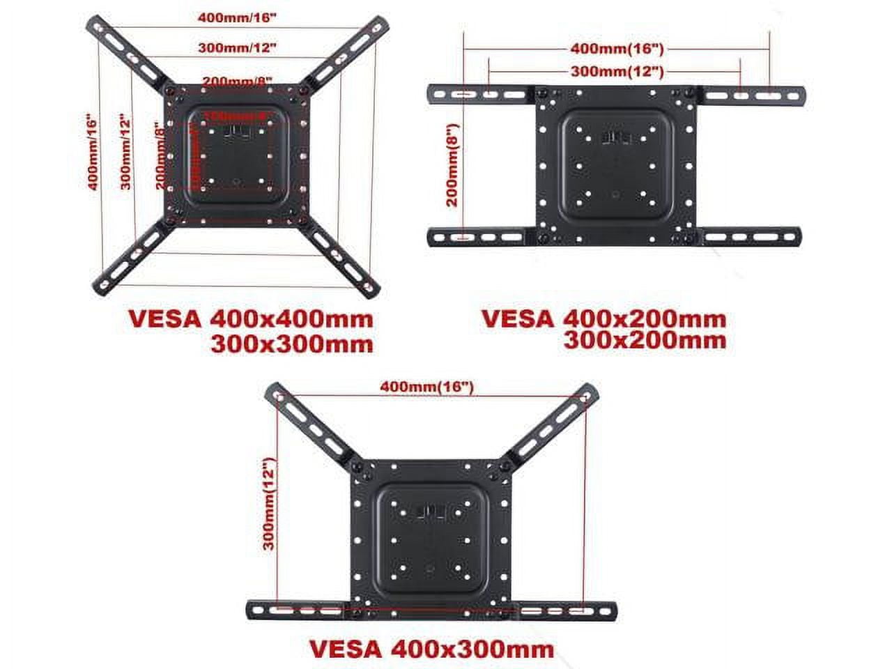 VideoSecu Full Motion TV Wall Mount for Most 26"-55" LCD LED Plasma Flat Panel Screen Display Articulating Bracket CB6
