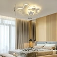 thumbnail image 4 of Acrylic Star LED Ceiling Light Dimmable Lamp Room Decor Lighting Fixture w/Remote Control, 4 of 14