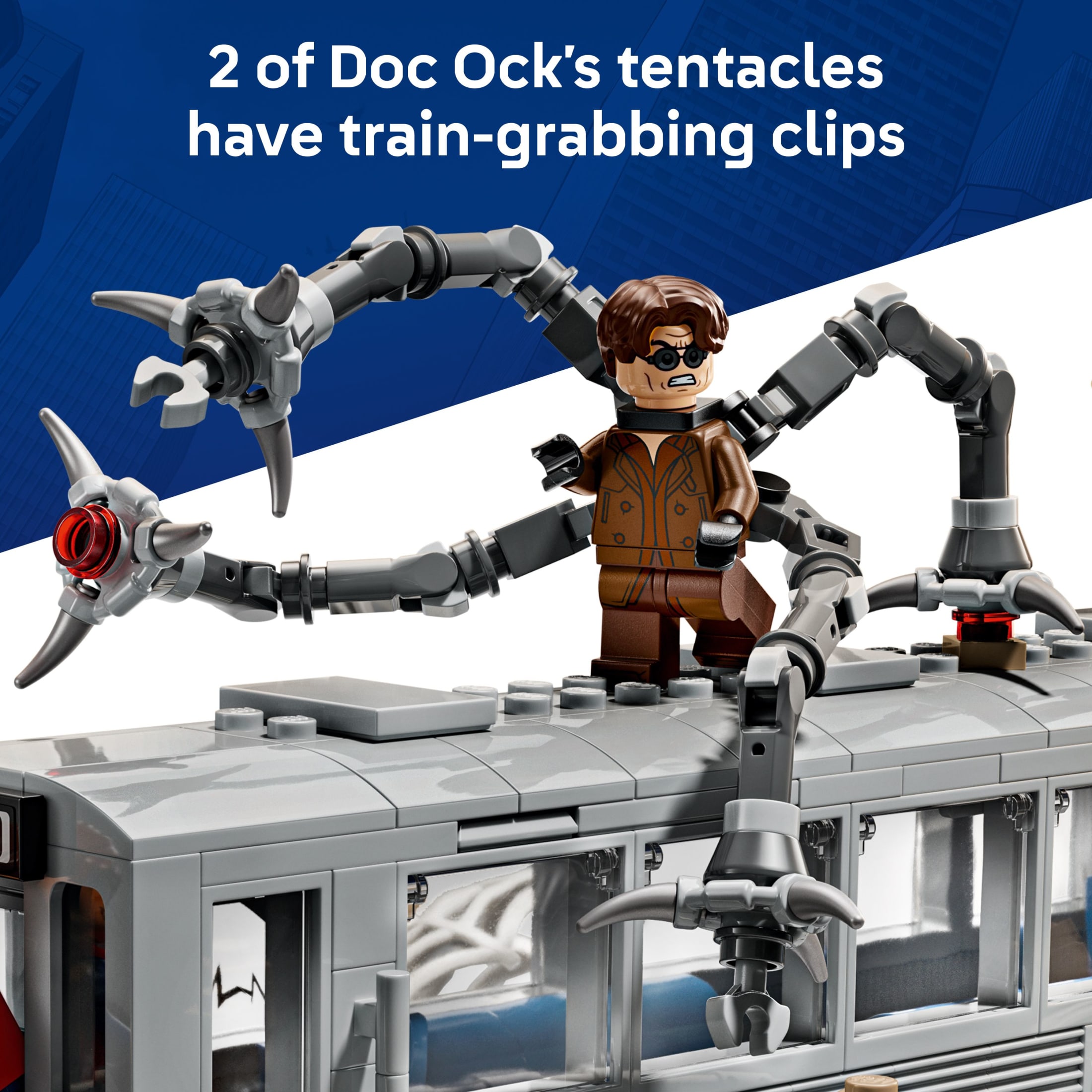 LEGO Marvel Spider-Man vs. Doc Ock Subway Train Scene 76321 photo 4