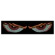 thumbnail image 2 of CAR Evil Ojes Advertencia Lámpara Del Automóvil Delantero Vidry Light Dynamic Devil Eye Sticuler 2 PCS LED USB 11 Modos para La, 2 of 9