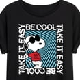 thumbnail image 3 of Peanuts - Be Cool, Take It Easy - Snoopy - Women's Oversized T-Shirt, 3 of 6