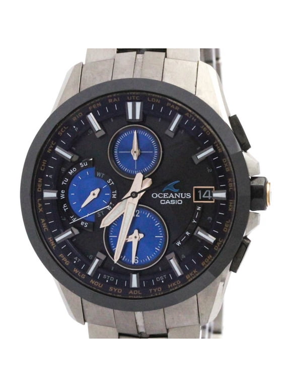 Pre-Owned CASIO Oceanus Manta 10th Anniversary LTD Solar Titanium Watch OCW-S3001C-1AJF