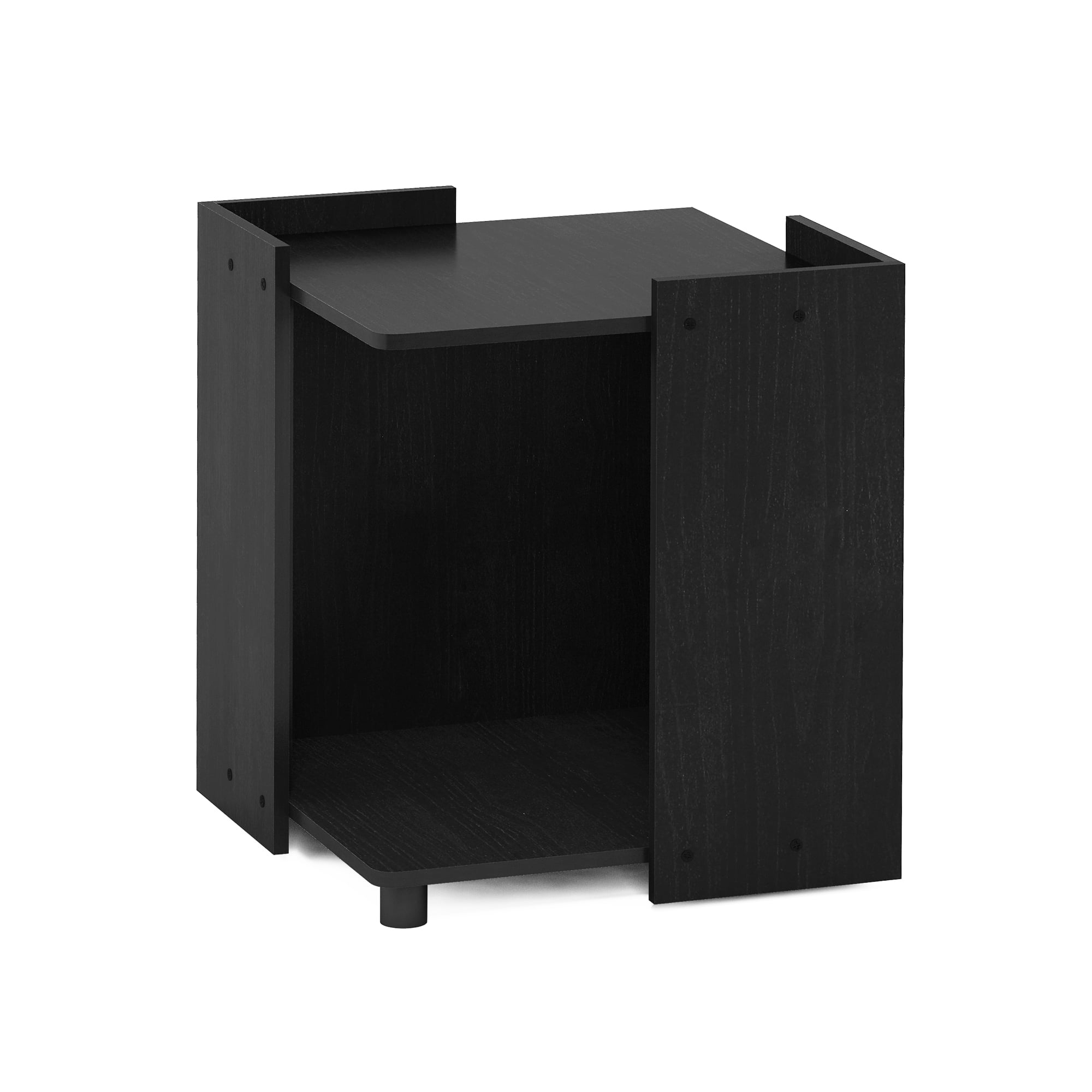 Furinno Peli Multipurpose End Table with Storage, Americano