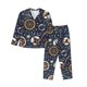 thumbnail image 1 of Balery Nautical Conjunto de Pijama con Estampado para Mujer, Conjunto de Dos Piezas con Manga Larga, Ropa de Dormir Suave con Bolsillos, Pijamas Cómodos-Small, 1 of 7