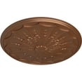 thumbnail image 3 of Ekena Millwork 27 1/8"OD x 2 5/8"P Artis Ceiling Medallion, Hand-Painted Polished Copper, 3 of 5