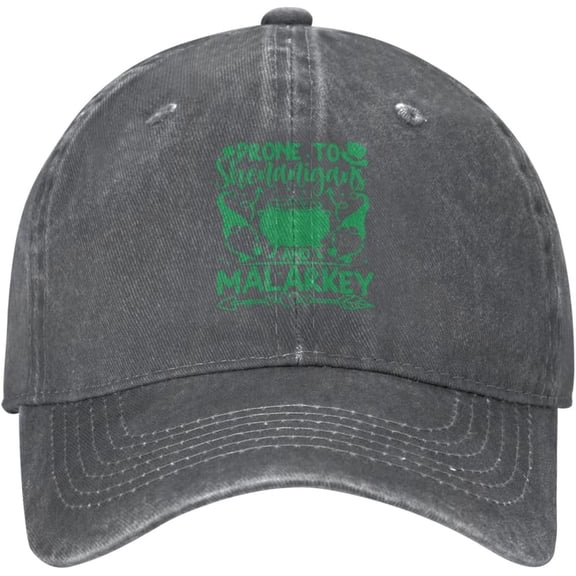 Hats for Men Baseball Cap Prone to Shenanigans and Malarkey Hiking Hats for Womens Fashion Hat