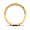 thumbnail image 3 of Rosec Jewels Real Diamond Band Ring with Black Enamel for Men - HI-SI Quality, 14K Yellow Gold, US 9.00, 3 of 9