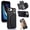 Black, variant on Wallet Case Compatible with iPhone 7 Plus / iPhone 8 Plus with Card Holder,RFID Blocking,360°Rotation Finger Ring Stand Leather Cover,Drop Protection with Magnetic Snap Phone Case, Purple