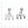 thumbnail image 2 of Primal Silver Sterling Silver M Dangle Post Earrings, 2 of 4