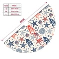 thumbnail image 3 of Yiaed Starfish Shell Print Christmas Tree Skirt , Tree SkirtsTree Mat for Christmas Winter Holiday Indoor Decorations-30", 3 of 7