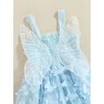 thumbnail image 6 of Bagilaanoe Toddler Baby Girl Summer Dress Butterfly Sleeveless A-line Princess Dresses 6M 12M 18M 24M 3T 4T Kids Casual Tulle Swing Sundress, 6 of 7