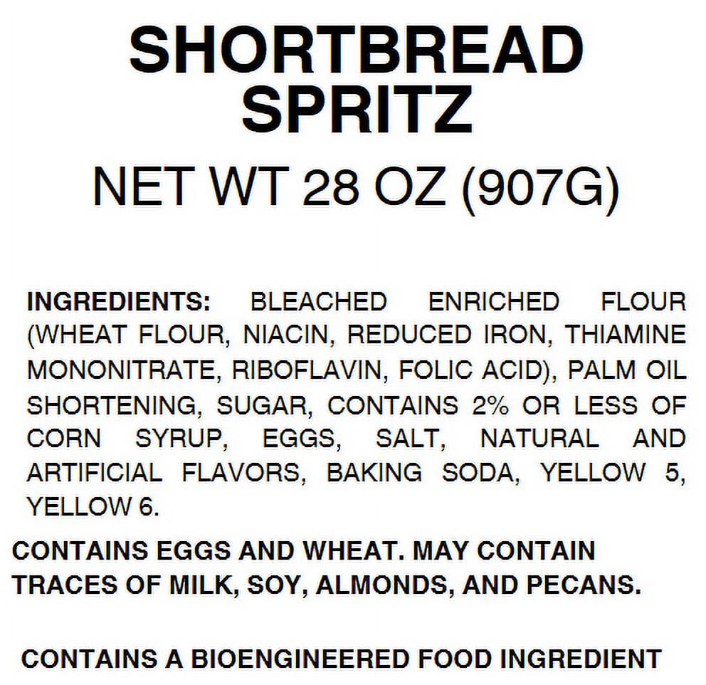 Little Dutch Boy Bakery Shortbread Spritz Baked Gourmet Cookie Tin, 28 oz, Approx. 60 Count