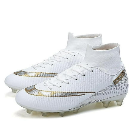 

Boys High Top Football Boots Spikes Shoes Football Boots