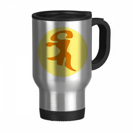 

Culture Bhai Pattern Travel Mug Flip Lid Stainless Steel Cup Car Tumbler Thermos