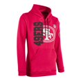 thumbnail image 3 of Sudadera NFL Talla EG Cuello Mock con Estampado Logo San Francisco 49ers Rojo, 3 of 3