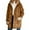 Brown, variant on Winter Warmth Lined Outerwear For Women Plus Size Cozy Jacket Soft Thermal Insulation Windproof Casual Outdoor Comfort