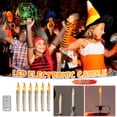 thumbnail image 1 of Teissuly LED Taper Candles, Battery Operated Flameless Flickering Floating Candlesticks, Dripless Handheld Tapered Candles for Home Party Classroom Church Decorations(6Pcs) Teissuly WER202310163009, 1 of 8