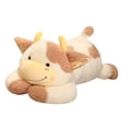 thumbnail image 2 of Vaca de peluche, juguete de vaca, almohada, muñeca para acurrucarse, adorable muñeca de vaca suave para Marrón, 2 of 9