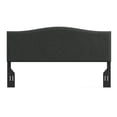 thumbnail image 3 of Kameli Nailhead-Trim Camelback Upholstered Headboard, Gray, King/California King, 3 of 7