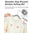 thumbnail image 3 of Perchas de terciopelo Smartor Kids, paquete de 50 unidades, 14 pulgadas, para ropa infantil, 3 of 9