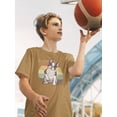 thumbnail image 2 of Retro French Bulldog Sitting T-Shirt Juniors -Image by Shutterstock,  Medium, 2 of 4