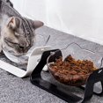 thumbnail image 5 of Pet Bowl Drinker High Foot Oblique Mouth15 Protection Cervical Spine Adjustable Transparent Catbowl, 5 of 5
