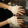 thumbnail image 6 of Ywmsfl Fashion Flared False Sleeves Sweater Sleeves Elegant Decorative Sleeves Elastic Wrist Cuffs Blouse Wrist Accessories, 6 of 21