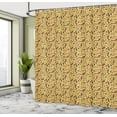 thumbnail image 4 of Ambesonne Autumn Shower Curtain, Vintage Colorful Leaves Plot, 69"Wx75"L, Burnt Orange and Olive Green, 4 of 4