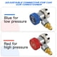thumbnail image 2 of Adaptador de conector rápido WINOMO AC R134A ajustable, alto y bajo, 1/4" SAE HVAC, 2 of 7