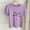 Purple, variant on Viluyesy Girls T-Shirts 7-8T, Crew Neck Bow Graphic Bubble Short Sleeve Summer Cute Casual Tees Green(1-9T)
