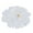 White, variant on ZFSBZBS Fanquare Rose-Shaped Placemats Metallic Round Table Mats , Heat Resistant Table Placemats Waterproof Non-Slip Kitchen Mats for Home Dining Wedding,Red