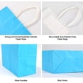 thumbnail image 3 of 60Pcs Paper Gift Bags, 6.3"x3.15"x8.66" Kraft Paper Party Favor Bags Bulk Rainbow Goodie Bag Small Gift Bag with Handles for Kids Birthday Baby Shower Crafts Wedding Party Supplies (6 Colors), 3 of 4