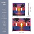 thumbnail image 2 of Yayeee Toggle Light Switch Wall Plate 2-Gang 4.56"x4.48" Decorative Outlet Cover, Palm Tree Sunset Pattern, 2 of 7