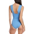 thumbnail image 4 of Carmen Marc Valvo RIVERA BLUE Front-Tie One-Piece Swimsuit, US 6, 4 of 4