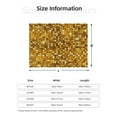 thumbnail image 5 of Naloa Bright Shiny Golden Flannel Blankets - Thick and Warm Blanket for Winter, Soft Fuzzy Plush King Blanket for All Seasons60"x50", 5 of 6