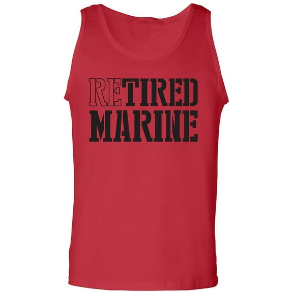 Retired Marine Adult Tank Top
