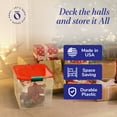 thumbnail image 5 of HOMZ 31 Qt Holiday Plastic Storage Container Bin with Latching Lid, 4 Pack, 5 of 12