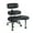 Black, variant on EDX Ergonomic Cross Legged Swivel Chair, Adjustable Height Meditation Chair with Back Support & 360° Rotating Footrest, Rolling Floor Chair for Home Office Focus Seating, White