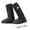 Black, variant on JilgTeok Outdoor Non-Slip Thickened Abrasion Rain Boots Foot Cover（M） for Office,Home