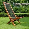 thumbnail image 2 of Folding chairs Wooden Foldable Patio Chair Folding Roping Art Acacia Solid Wood Chair Easy Assembly Fire Pit Chairs for Indoor & Outdoor for Porch Deck Poolside Garden Lawn Modern Outdoor Furniture, 2 of 7