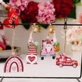 thumbnail image 5 of Valentine's Day Heart Wooden Hanging for Home Wall Window Atmosphere Decoration Four Grid Display Prop Valentine's Day Decorations, 5 of 5