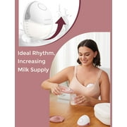 Momcozy Breast Pump Hands Free Mobile Style | M6, DoubleFit Flange Electric Breast Pump, Elegant Gray 1 Count